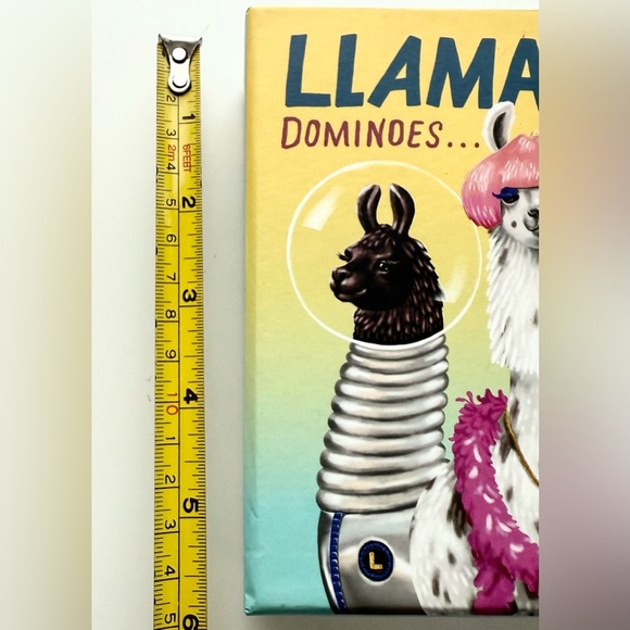 2018 Chronicle Books Kids LLAMANOES Dominoes w/ Llamas! 28~Pc Set 2-4 Player 3+ - Picture 4 of 5